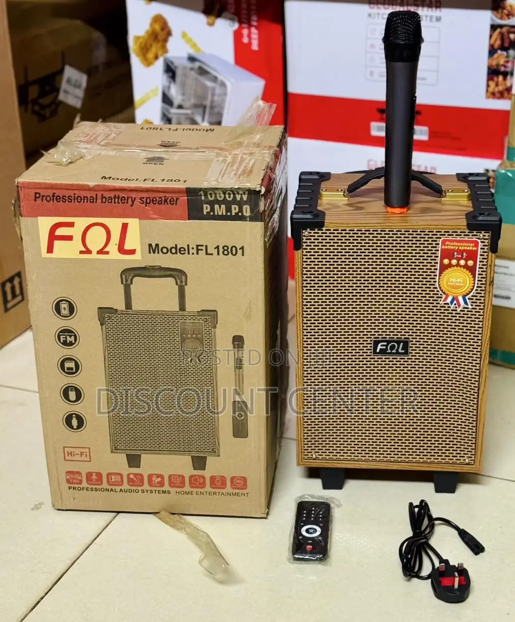 Professional Battery Speaker With Karaoke Microphone