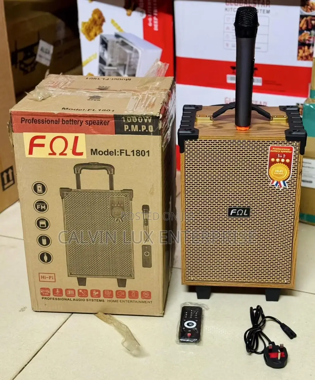 Professional Battery Speaker With Karaoke Microphone
