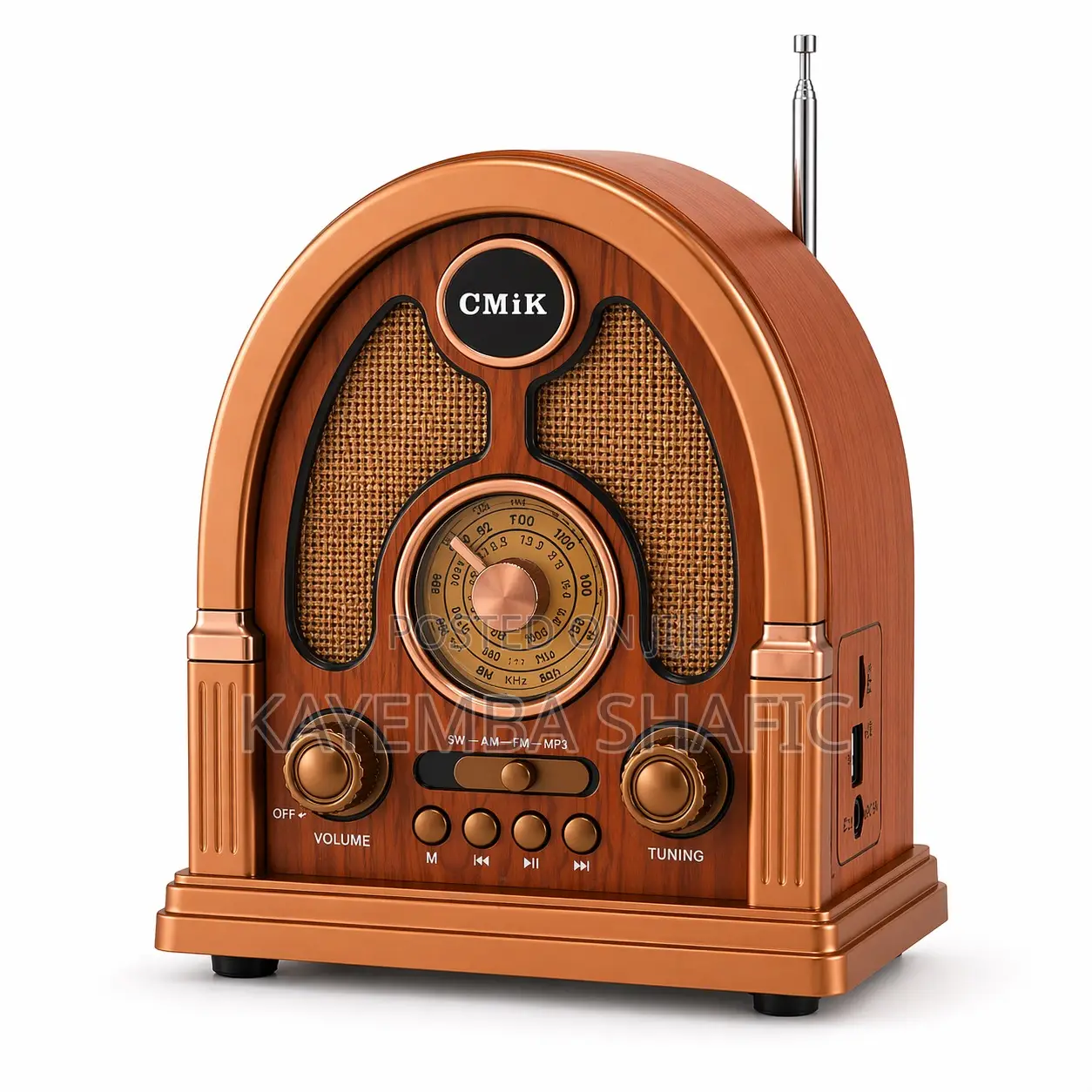 Cmik Mk-625bt Retro Portable Bluetooth Speaker Radio