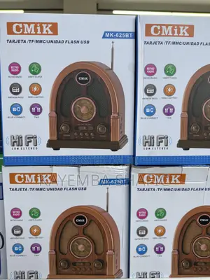 Cmik Mk-625bt Retro Portable Bluetooth Speaker Radio