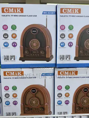 Cmik Mk-625bt Retro Portable Bluetooth Speaker Radio