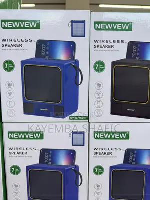 Newvew Nv-9077sun Retro Tv Style Solar Wireless Speaker