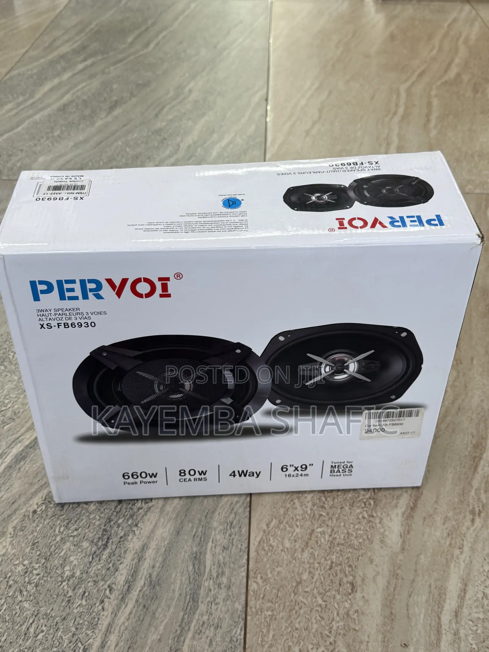 Pervoi Xs-Fb6930 6"X9" Car Audio Speakers - 660w (Pair)