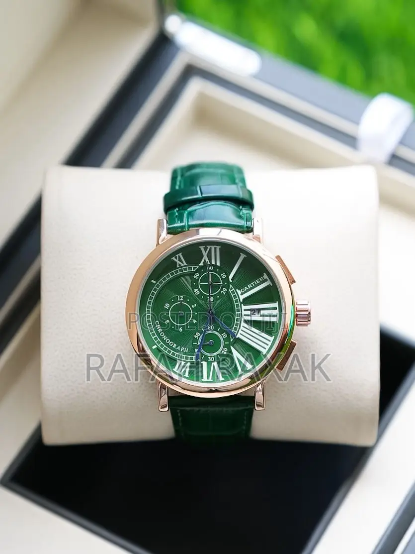 Rose Gold Case Version of Cartier Chronograph Watch