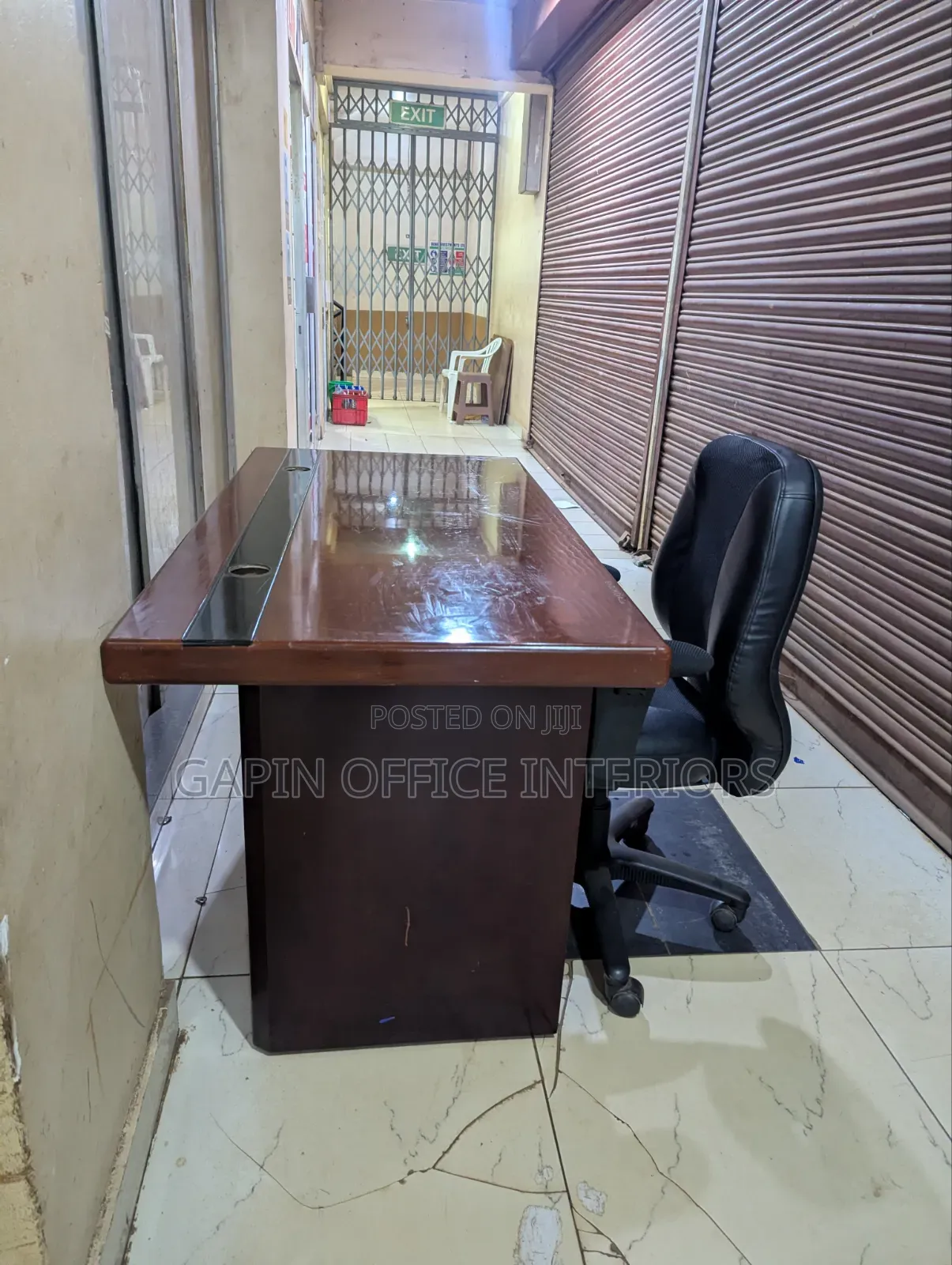 140cm Table// Desk With Heavy Duty Short Back Office Chair