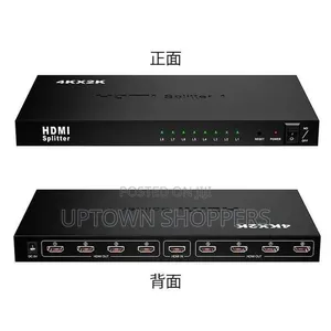 1x8 Hdmi Splitter, 1 in 8 Out Hdmi Splitter Audio Video Distributor