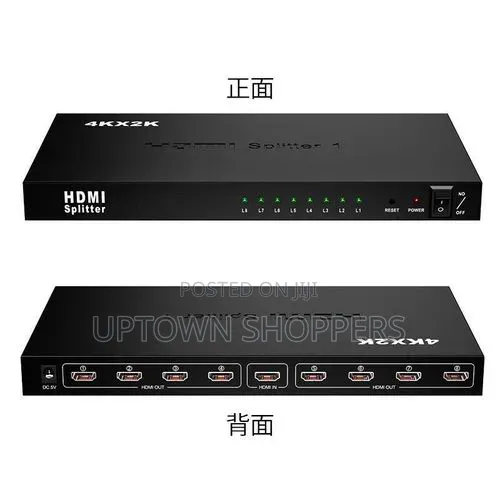 1x8 Hdmi Splitter, 1 in 8 Out Hdmi Splitter Audio Video Distributor