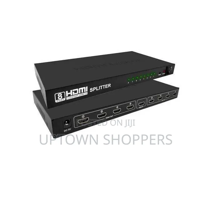 1x8 Hdmi Splitter, 1 in 8 Out Hdmi Splitter Audio Video Distributor