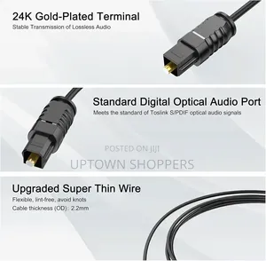Digital Optical Audio Coaxial Cable Optic Fibre Square Mouth