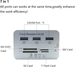 7 in 1 Type C Usb Hub Combo Card Reader Adapters Usb Hub.
