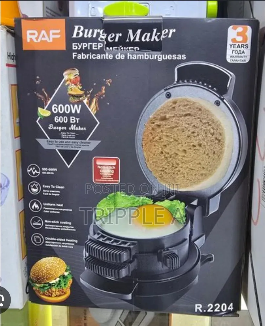 Raf Mini Burger Press Maker With Egg Cooker Ring