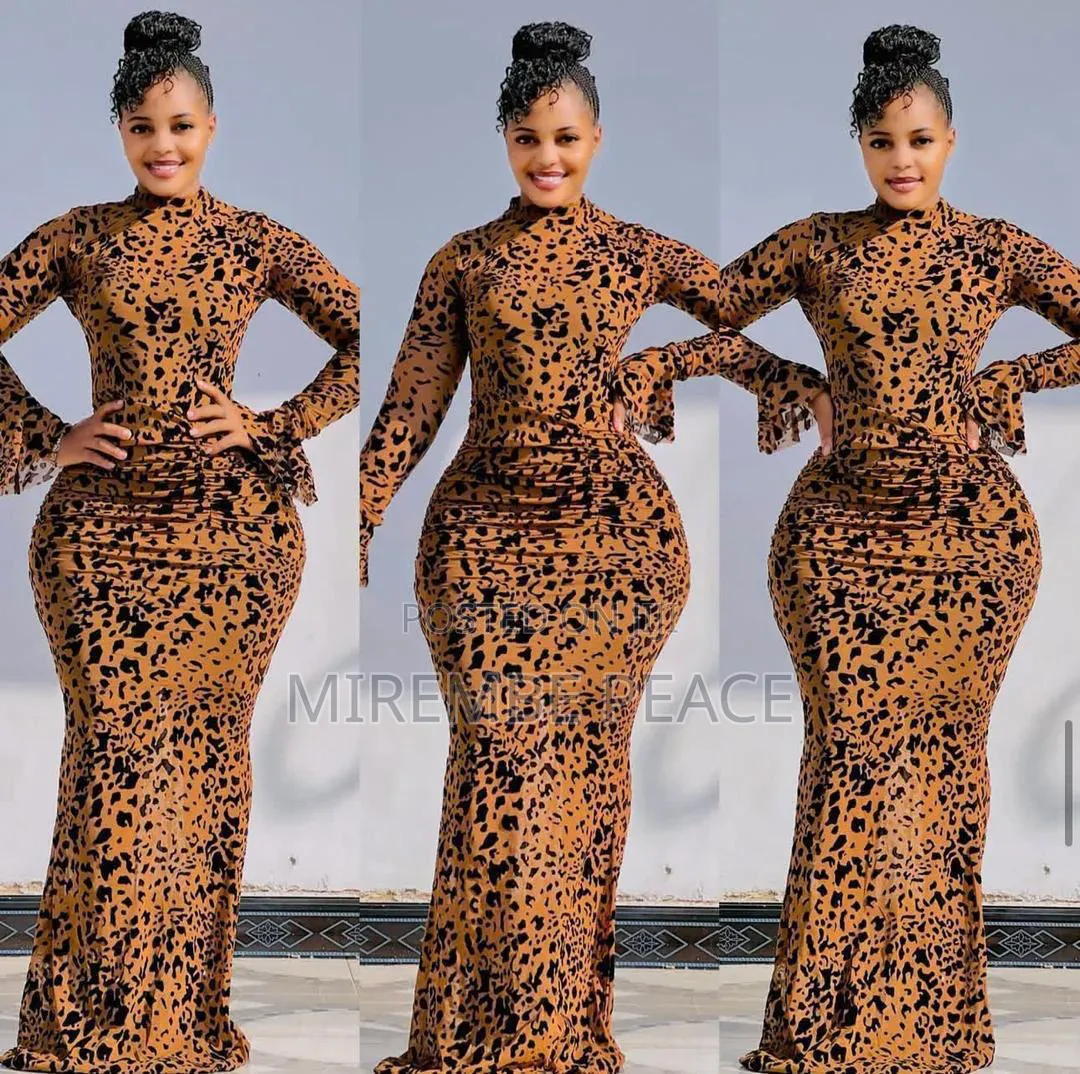 Mesh Flocked Max Dresses
