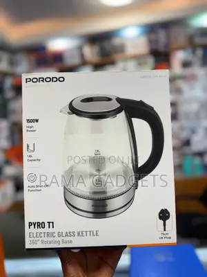 Electric Glass Kettle With a 1.8l Capacity.