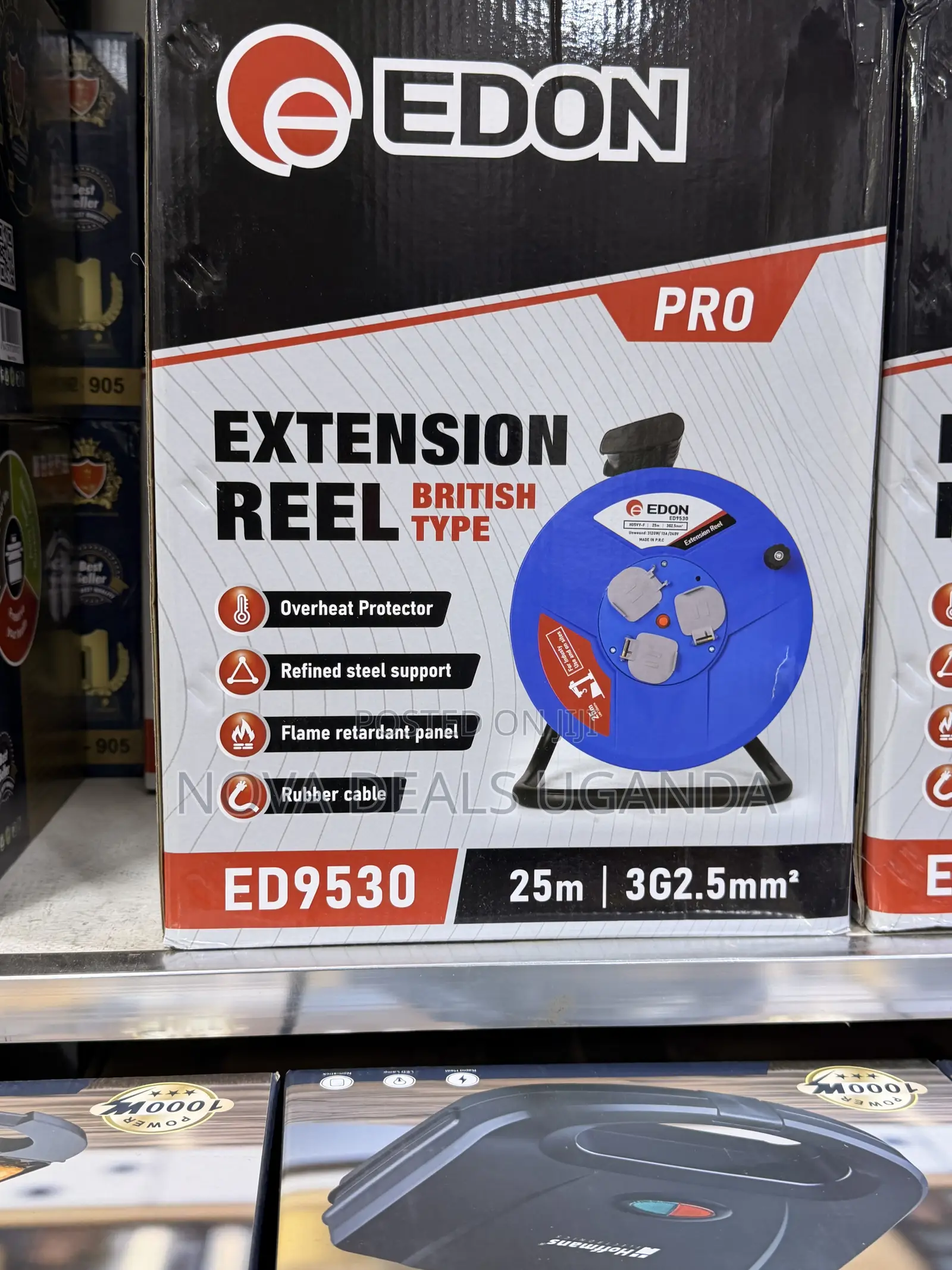 Power Extension Cable Reel Ed9530 25m 3g2.5mm2 Heavy Duty Cable Reel