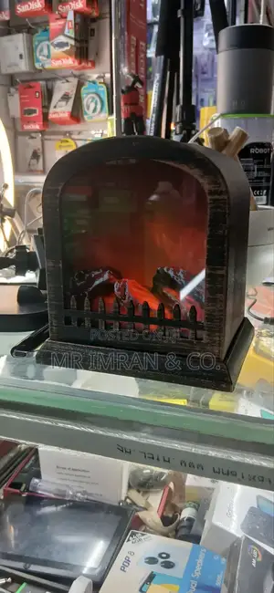 Vintage-Style Led Flame Effect Fireplace Lantern