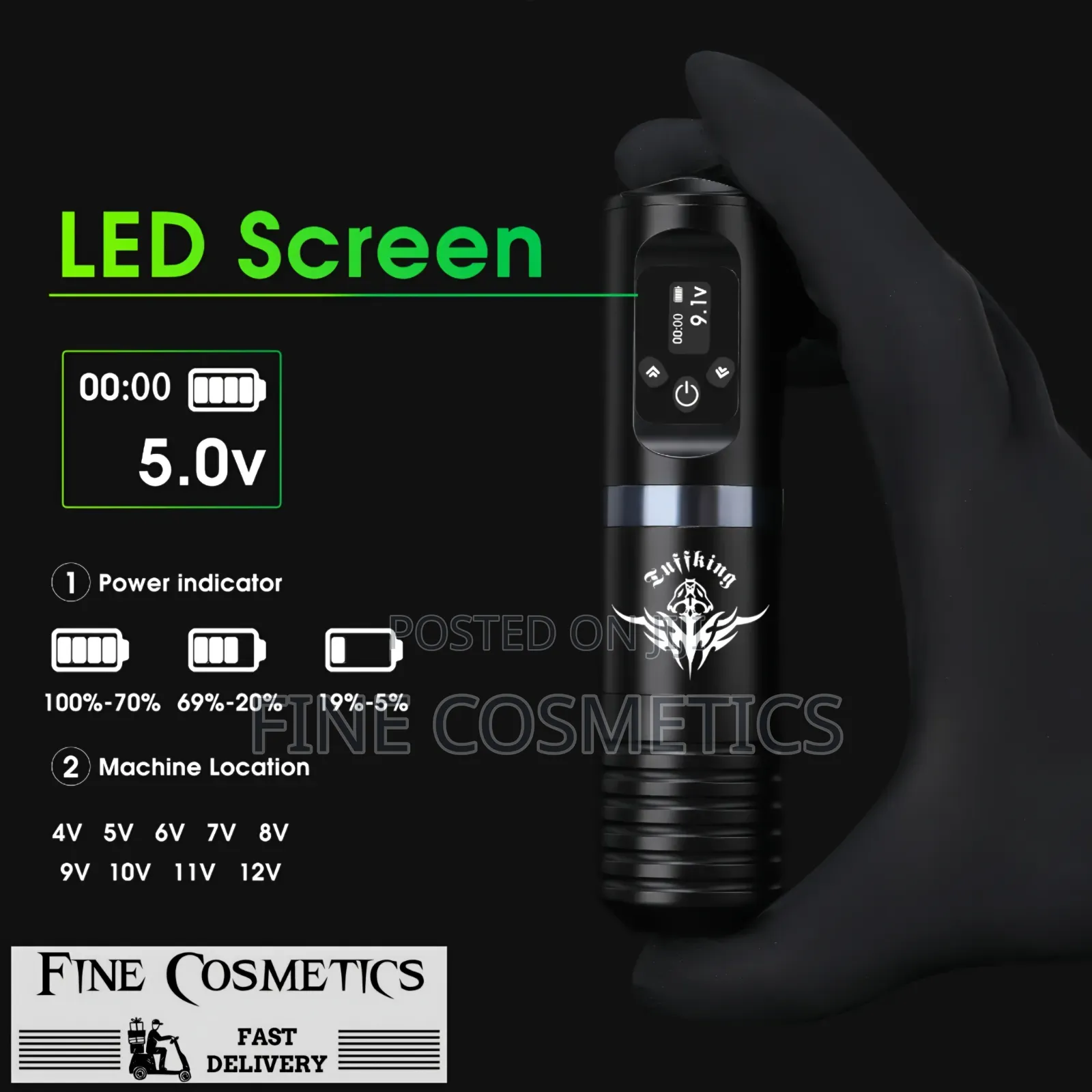 Rechargeable Cordless Tattoo Machine Wireless Microblading Makeup Gun