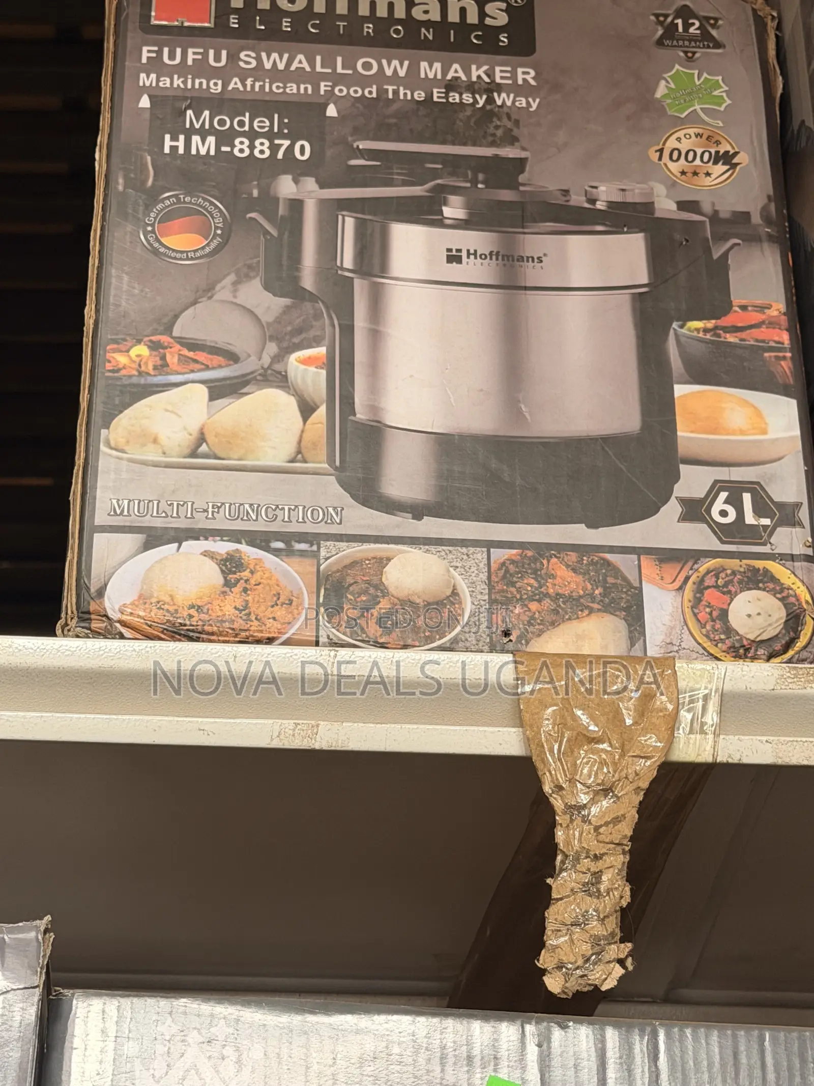 Hoffmans Fufu Swallow Maker Ugali Posho Kalo Automatic Cooker 6l 1000w