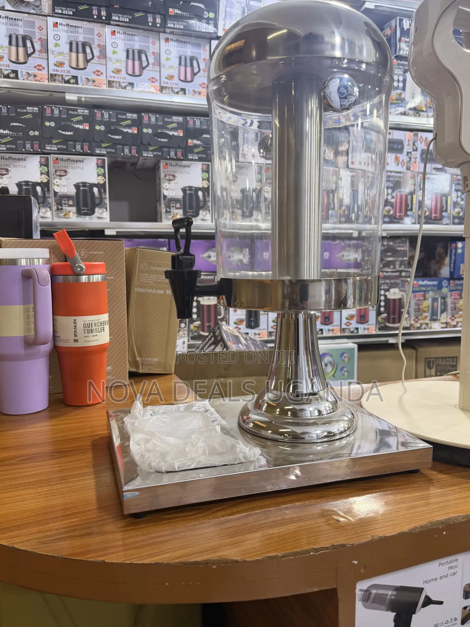 12lcommercial Transparent Glass Juice Dispenser Dispenser With Tap