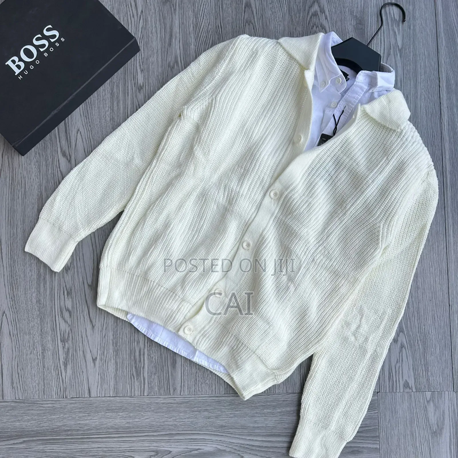 Hugo Boss Long-Sleeved Polo Cardigan