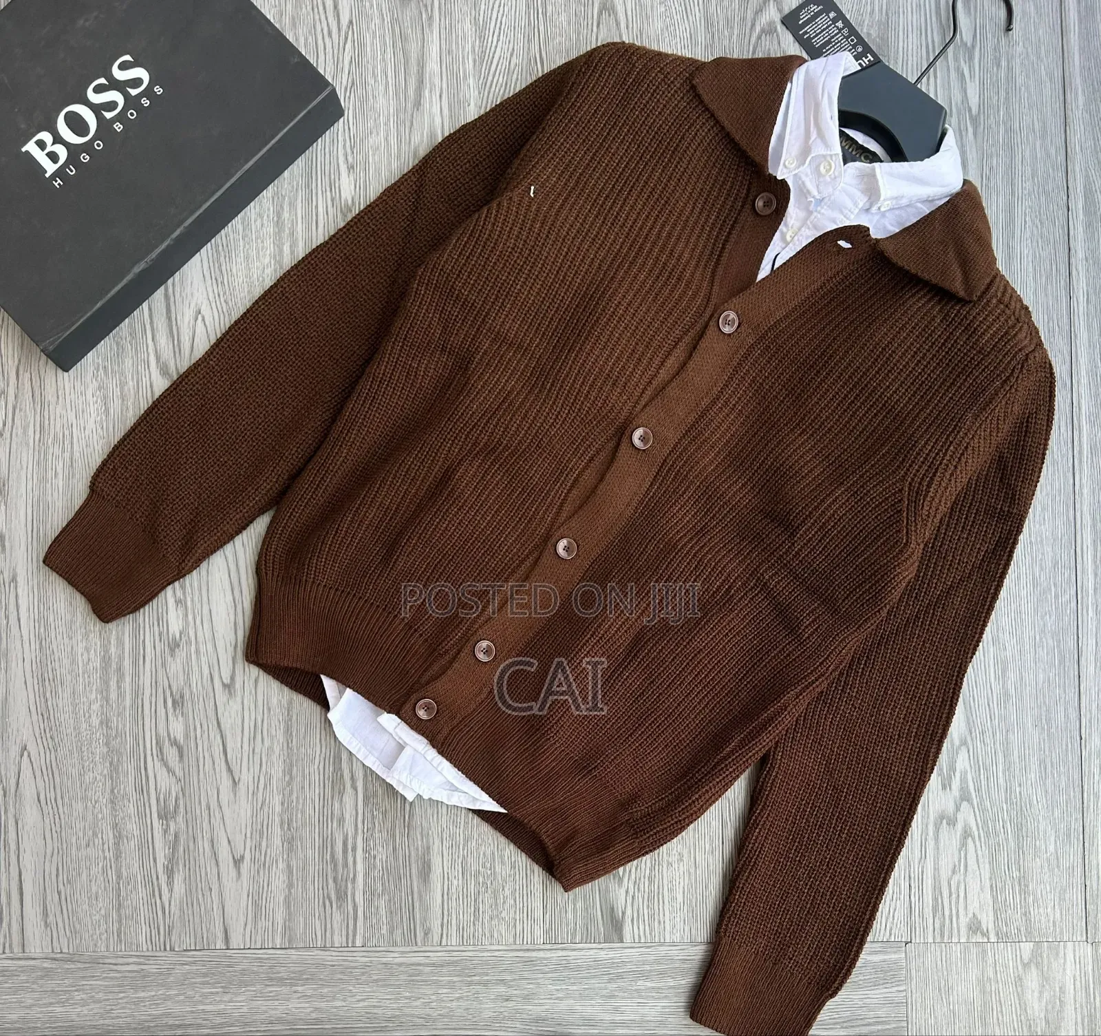 Hugo Boss Long-Sleeved Polo Cardigan