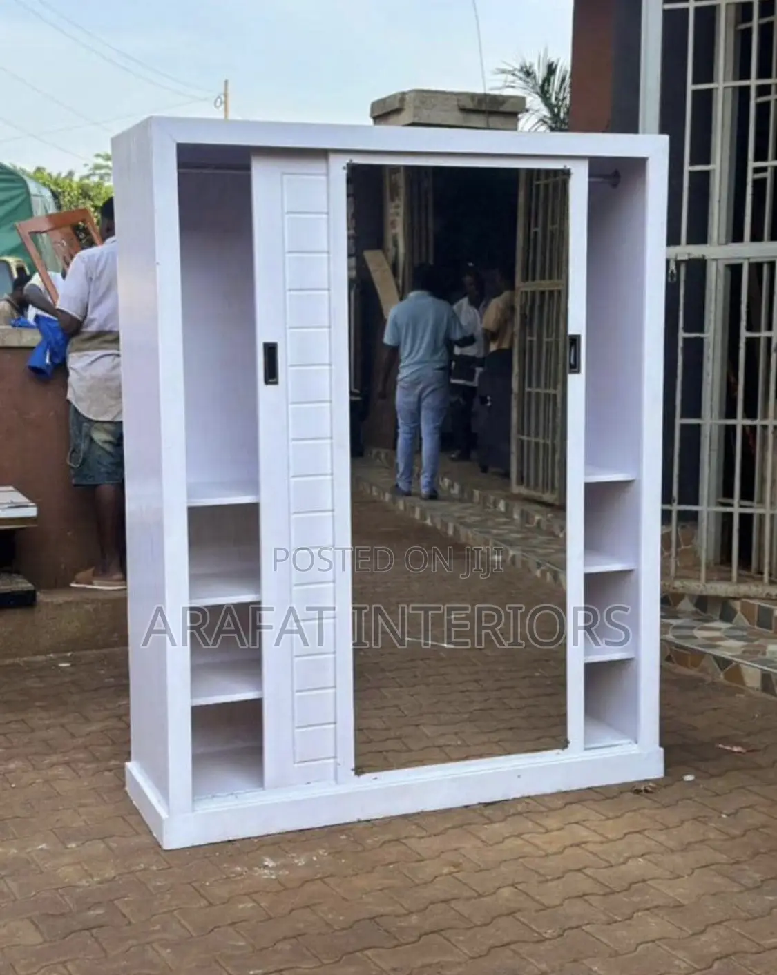  Brand New White Sliding Mirror Wardrobe 
