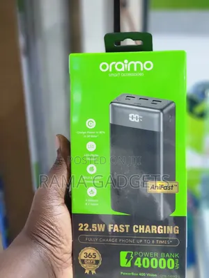 Oraimo Powerbox 400 Vision 40000mah 22.5w Power Bank.