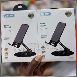 Go-Des Table Phone Holder. Go-Des 360° Rotary Metal Base Table Stand -