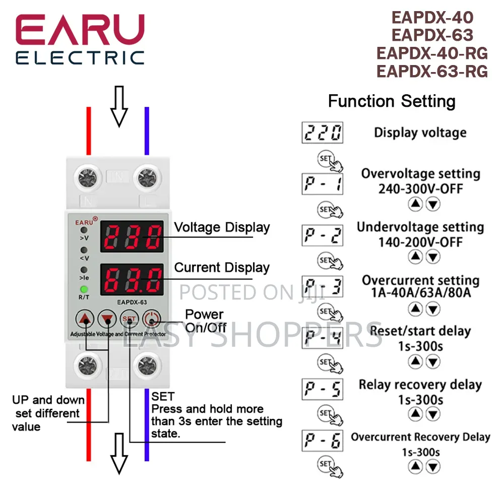 Latham Adjustable Voltage Protection Socket for Appliances Protection
