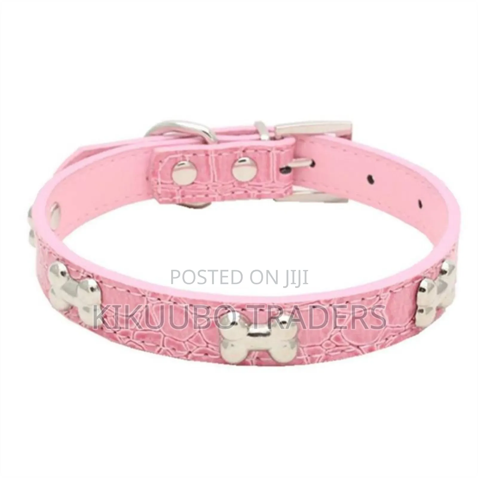 Dog Collar Trumpet Dog Supply Pu Leather Bone Pet Necklace