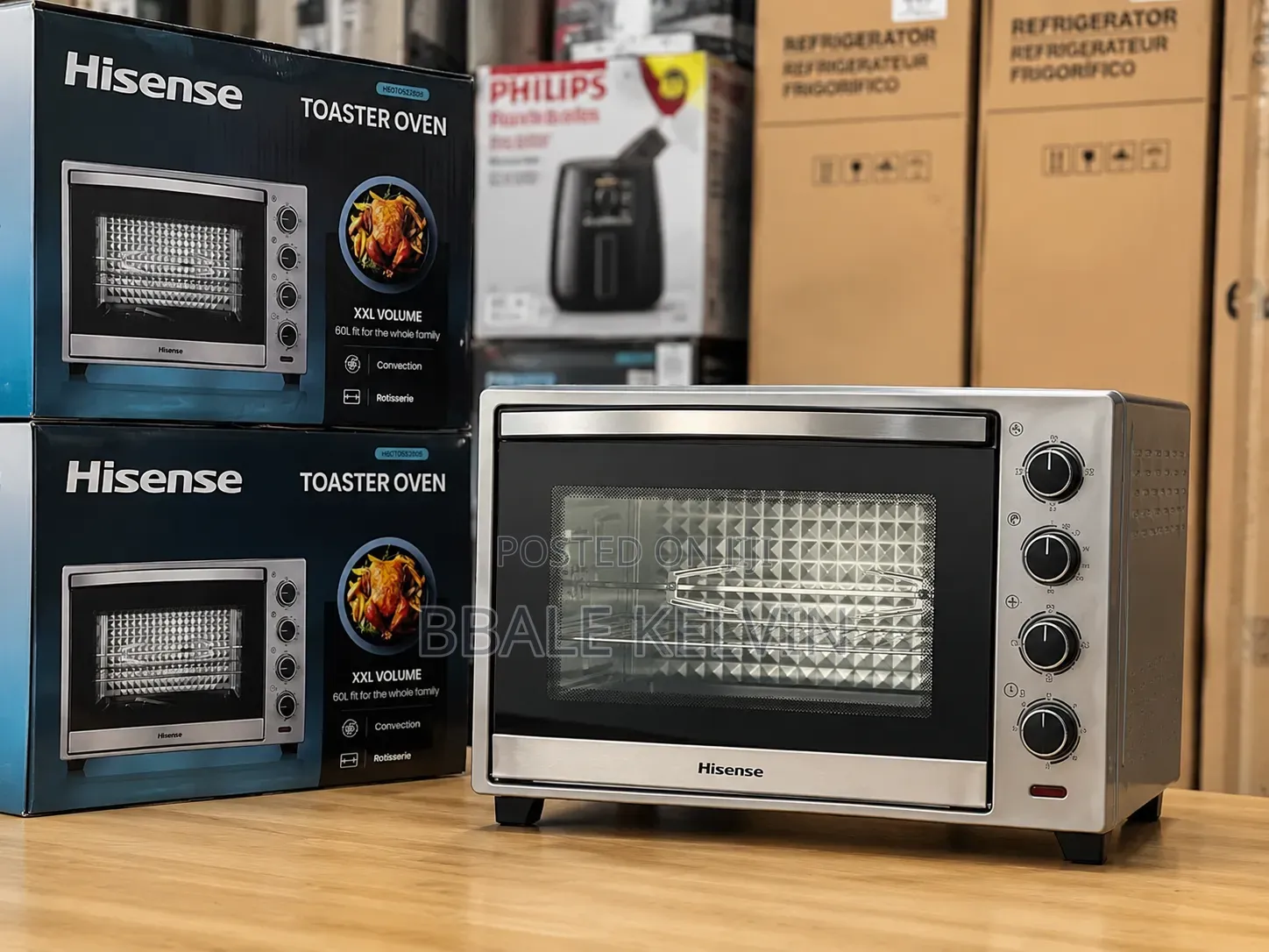 Hisense 60l Toaster Oven With Grill, Rotisserie and Convection Fan