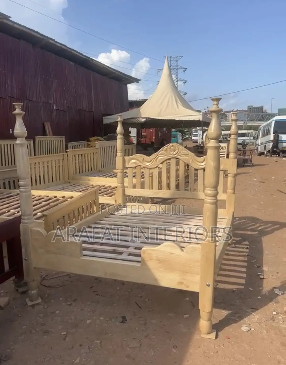 Royal Carved Four-Poster Bed