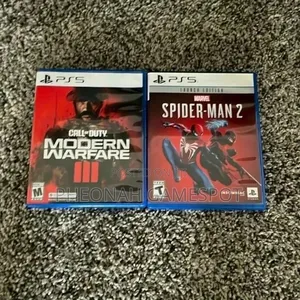 Call of Duty Modern Warfare 3 and Spiderman 2 Game CDS for Ps5