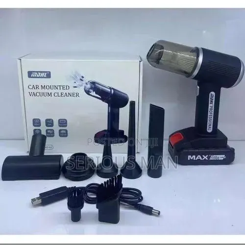 Car Mounted Vacuum Cleaner With a Max Rechargeable Battery