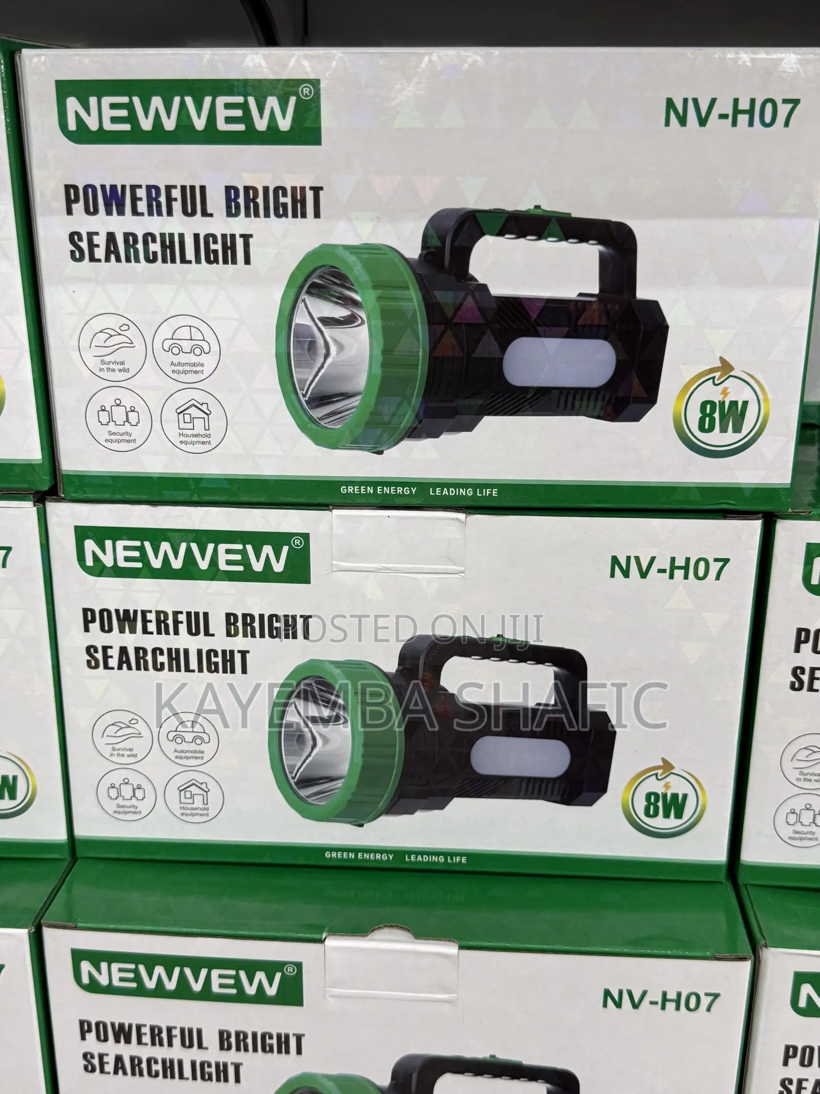 Newvew Nv-h07 8w Rechargeable Led Searchlight Power Bank