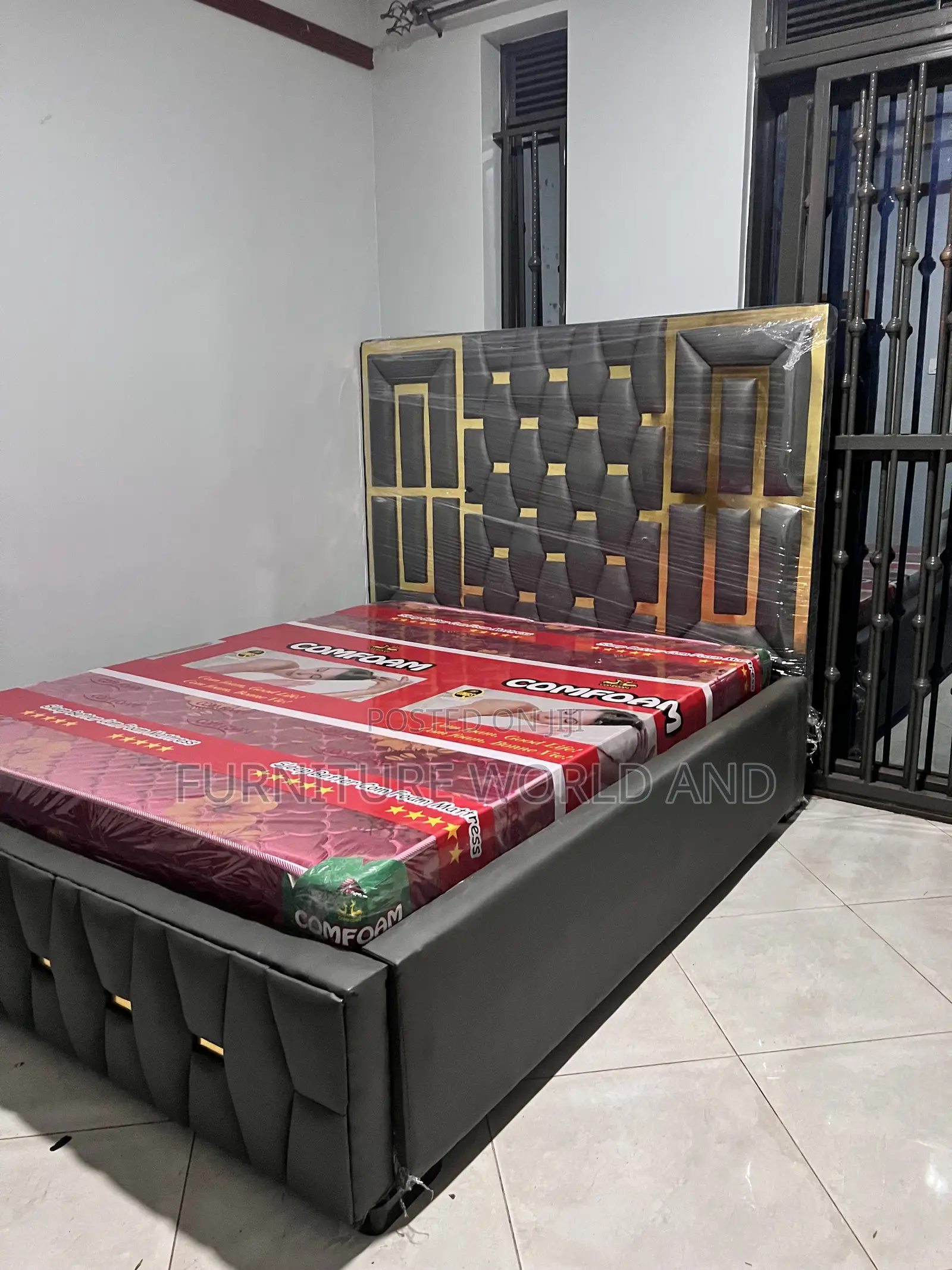 Grey Puzzle Bed