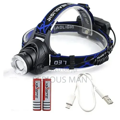 Rechargeable Bright Led Headlamp, Waterproof Camping Headtorch