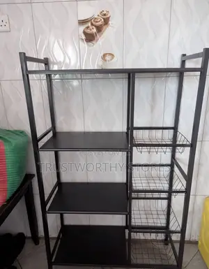 Black Metallic Kitchen Organizer