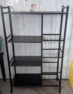 Black Metallic Kitchen Organizer