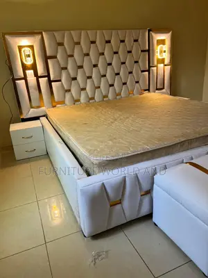 A White Puzzle Luxurious Bed