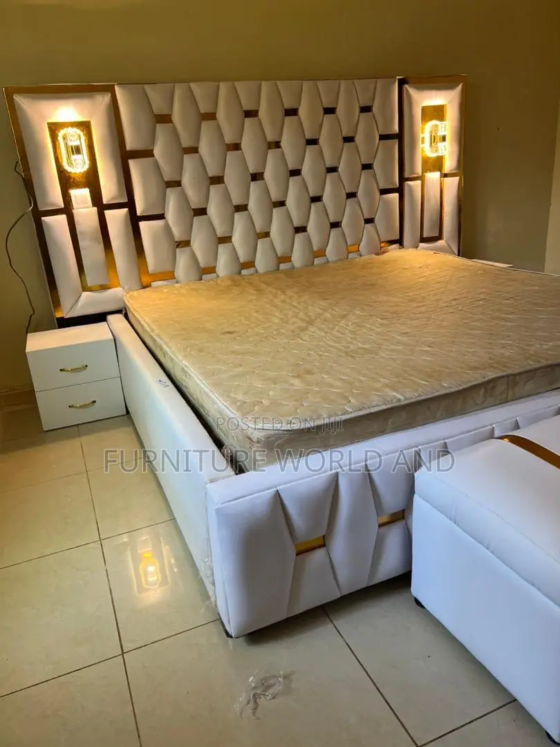 A White Puzzle Luxurious Bed