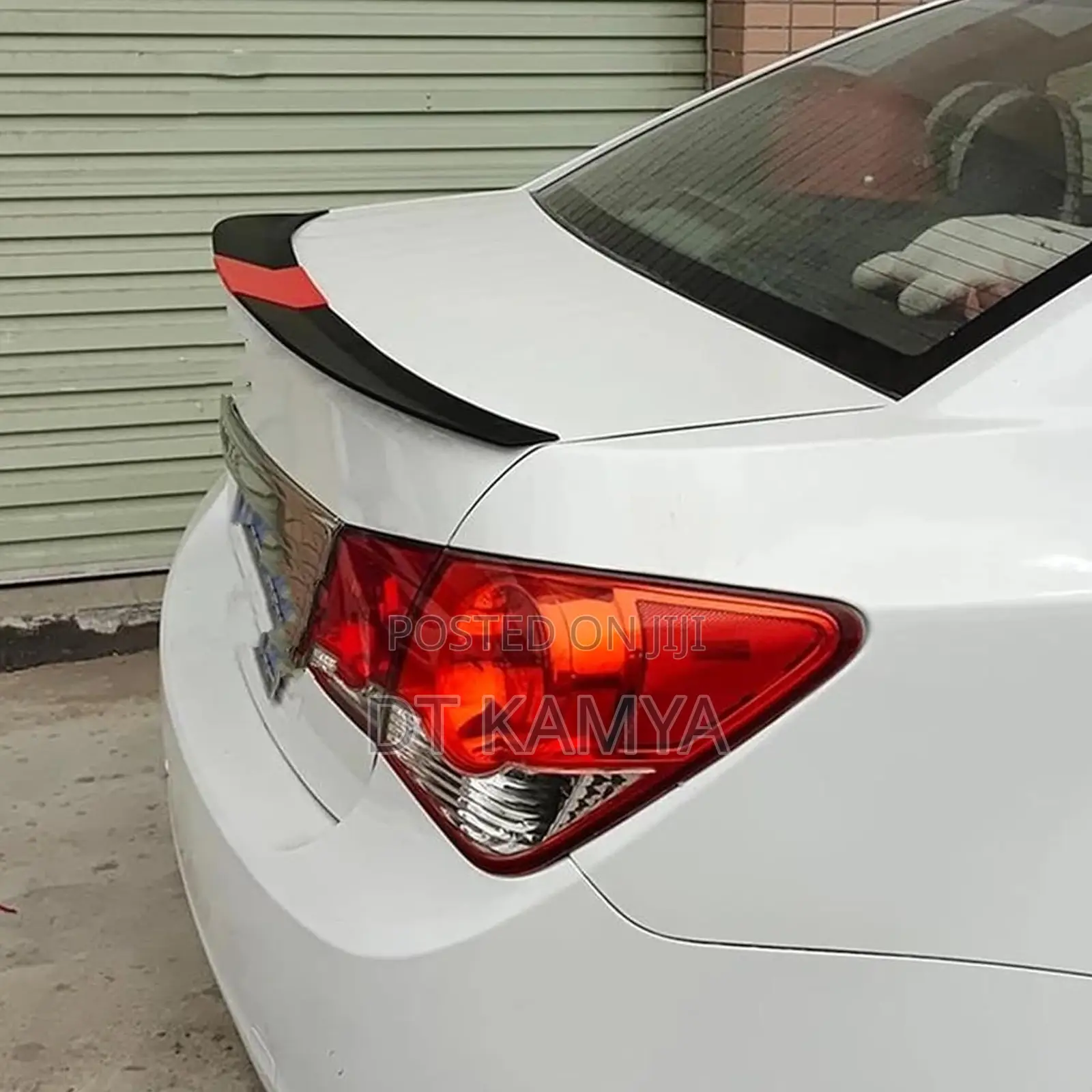 3-Piece Red Black Abs Plastic Spoiler for Subaru, BMW All Sedans