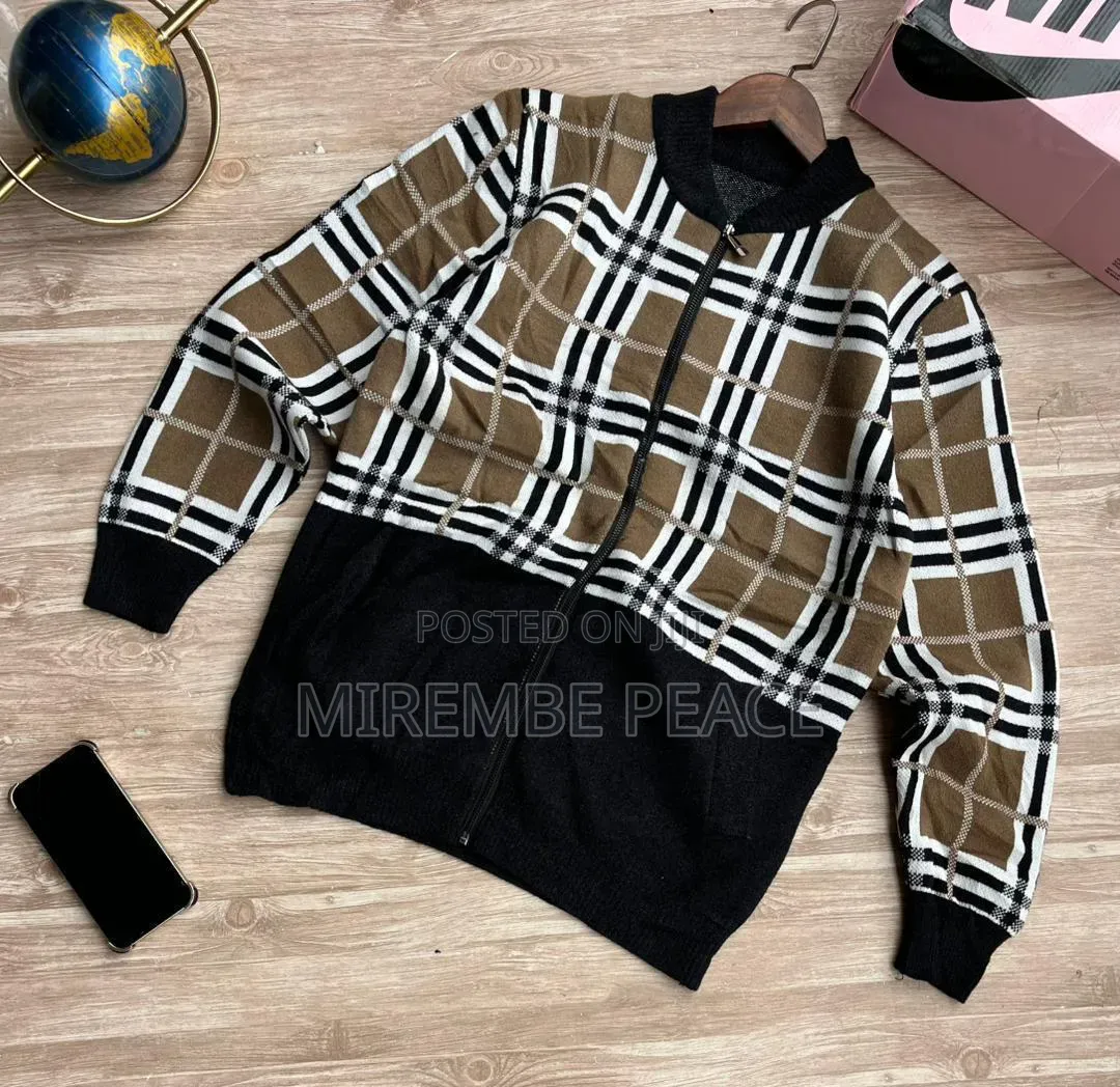 Knit Zip Up Track Jackets