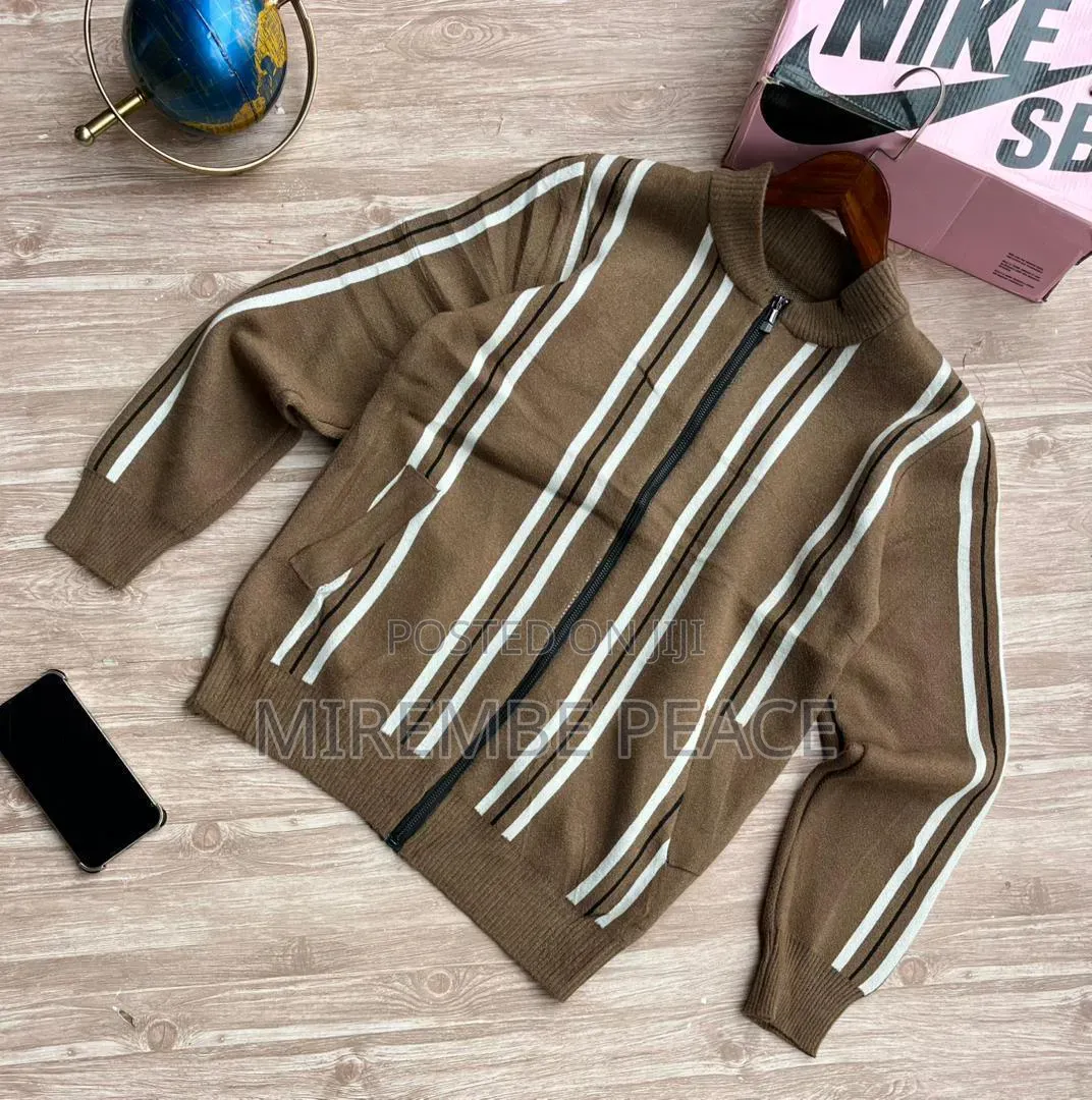 Knit Zip Up Track Jackets
