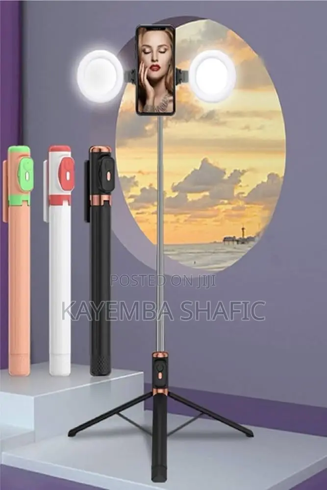 Jc-18h Wireless Bluetooth Selfie Stick Tripod With Dual Fill Lights