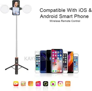 Jc-18h Wireless Bluetooth Selfie Stick Tripod With Dual Fill Lights
