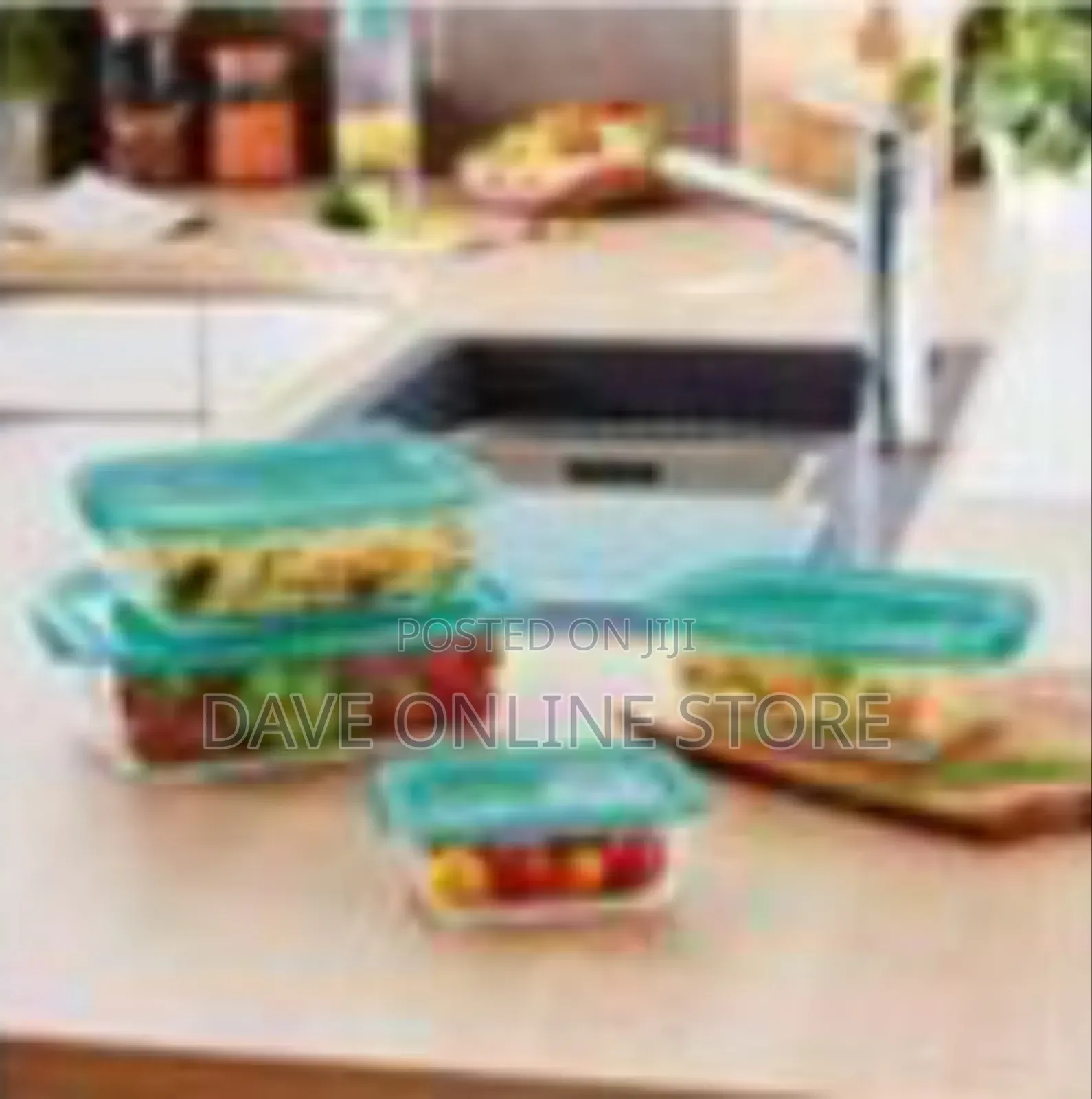 Luminarc Set of 4 Rectangularmglass Food Storage Containers