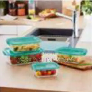 Luminarc Set of 4 Rectangularmglass Food Storage Containers