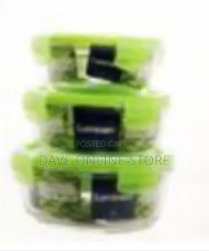 Luminarc Set of Borosilicate Glass Food Storage Containers