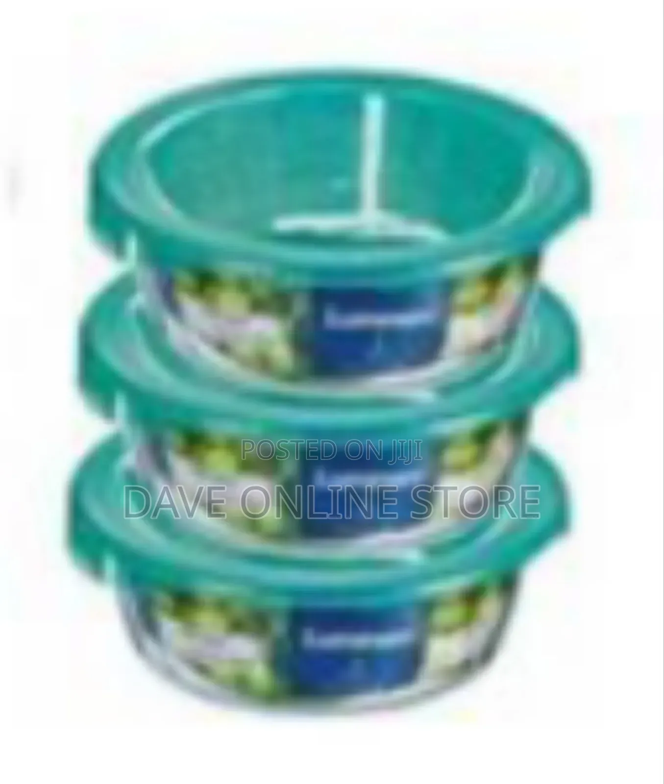 Luminarc Set of Borosilicate Glass Food Storage Containers