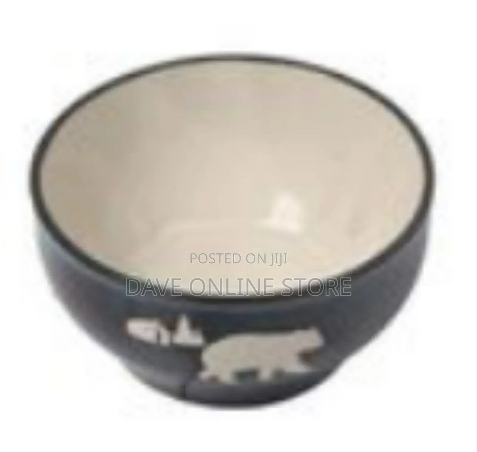 6-Piece Set 0f Rustic Bear Forest Ceramic Bowls